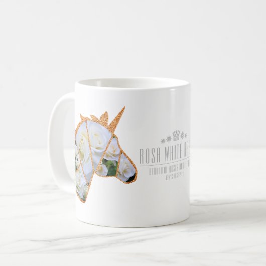 Rosa White Arrow Kaffeetasse (Vorderseite Links)