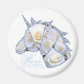 Rosa White Arrow Magnet (Vorne)