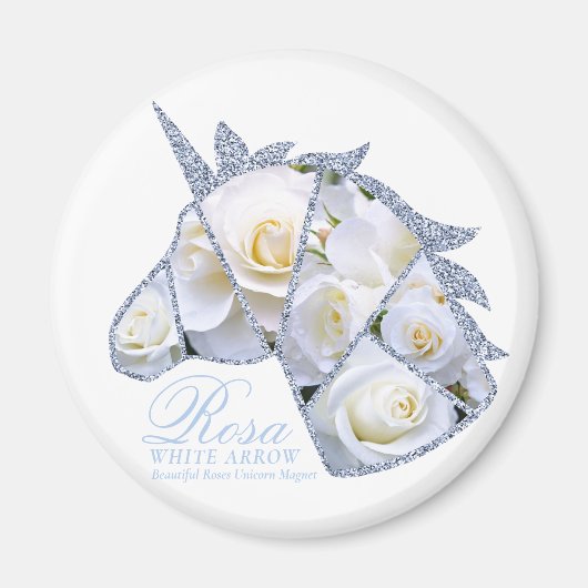 Rosa White Arrow Magnet (Vorne)