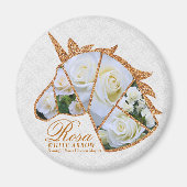 Rosa White Arrow Magnet (Vorne)