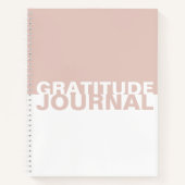 Rosa White Two-Tone Dankeszeitung Notizblock (Vorderseite)