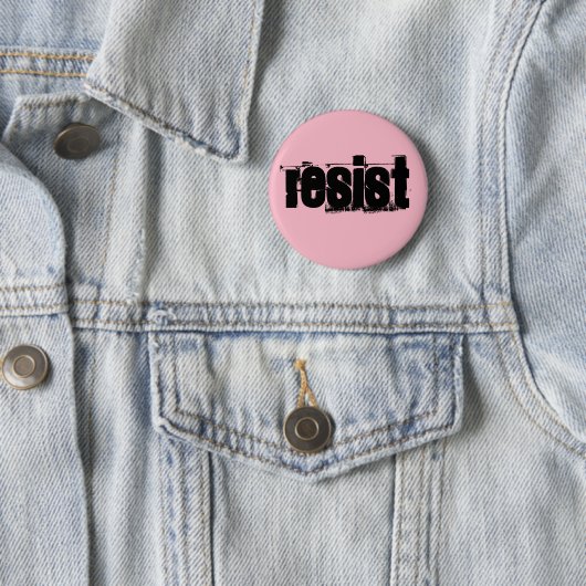 Rosa widerstehen Abzeichen Button (Beispiel)