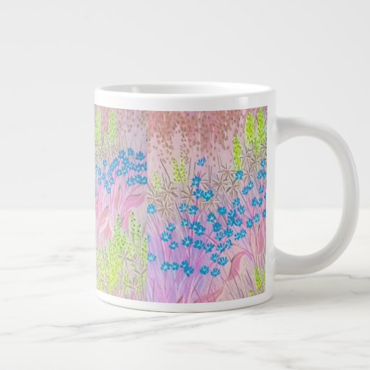 Rosa Wiesen Jumbo-Tasse (Rechts)