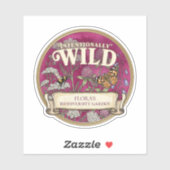 Rosa Wild Pollinator Garten Vinyl Aufkleber (Blatt)