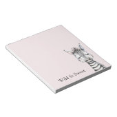 Rosa Wild & Sweet Zebra Notizblock (angewinkelt)