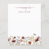 Rosa Wildblume (Vorderseite)