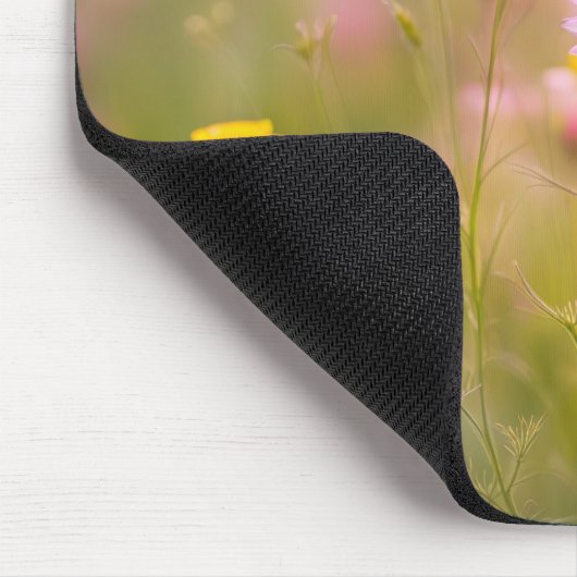 Rosa Wildblume Daisy Field Mousepad (Ecke)