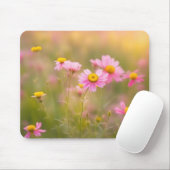 Rosa Wildblume Daisy Field Mousepad (Mit Mouse)