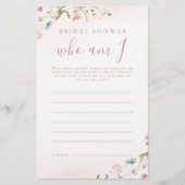 Rosa Wildblume, die ich bin Brautparty (Vorderseite)