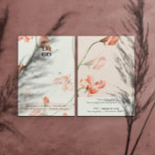 Rosa Wildblume | Earring Display Card Visitenkarte