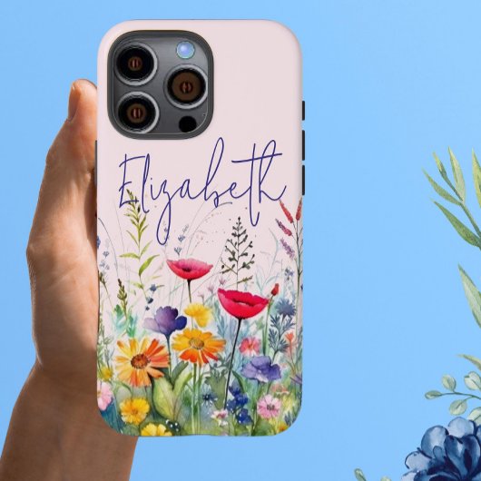 Rosa Wildblume Garden Feminine Name Case-Mate iPhone Hülle