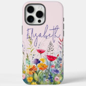 Rosa Wildblume Garden Feminine Name Case-Mate iPhone Hülle (Rückseite)