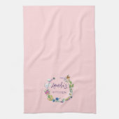 Rosa Wildblume Geschirrtuch (Vertikal)