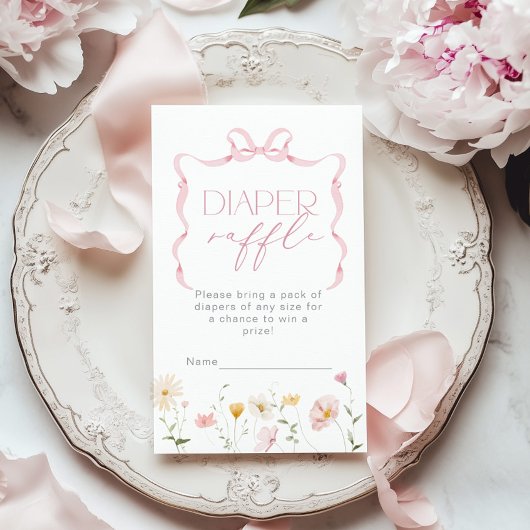 Rosa-Wildblume-Gewinnspiel Begleitkarte