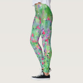Rosa Wildblume Leggings der Wiese Art (Links)
