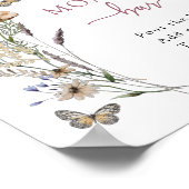 Rosa Wildblume Momosa Bar Poster (Ecke)