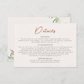 Rosa Wildblume Rose Frühjahrsfeier Begleitkarte (Vorne/Hinten)