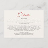 Rosa Wildblume Rose Frühjahrsfeier Begleitkarte (Vorderseite)