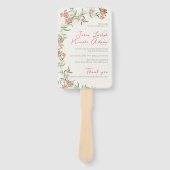 Rosa Wildblume Rose Frühjahrsfeier Fächer (Vorderseite)