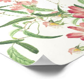 Rosa Wildblume Rose Frühjahrsfeier Poster (Ecke)