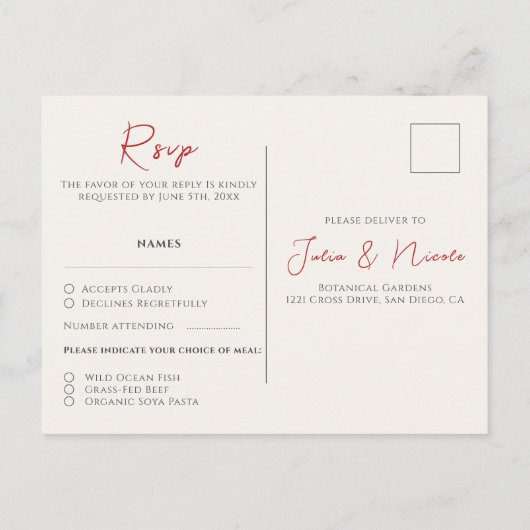 Rosa Wildblume Rose Frühjahrsfeier Postkarte (Rückseite)