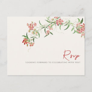 Rosa Wildblume Rose Frühjahrsfeier Postkarte