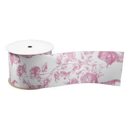 Rosa Wildblume Tee Brautparty Satinband