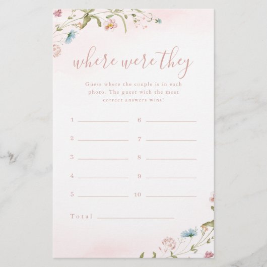 Rosa Wildblume, wo sie Brautparty spielten (Vorderseite)