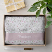Rosa Wildblumen-Aquarell Seidenpapier (Geschenk)