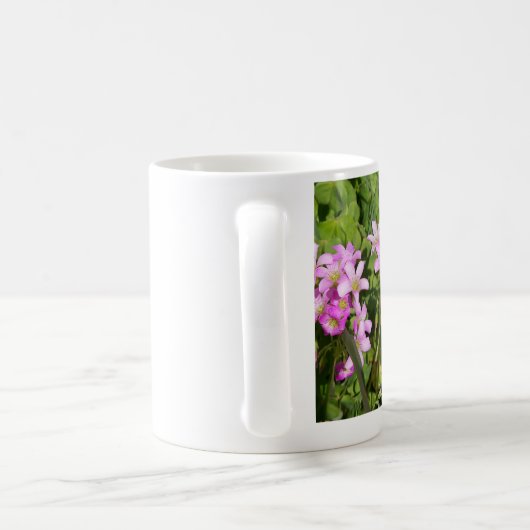 rosa Wildblumen auf der Tasse (Henkel)