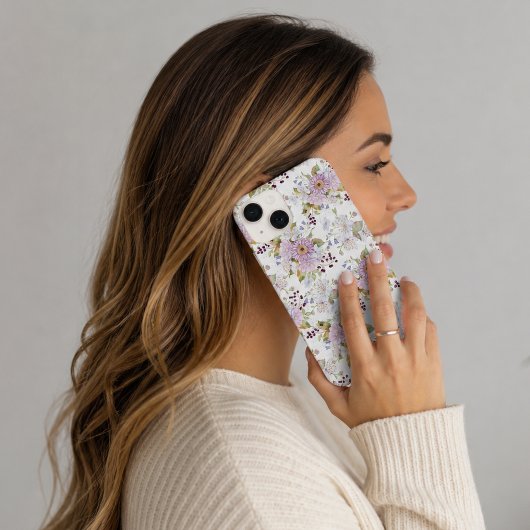 Rosa Wildblumen-Blumen-Chic-Design Case-Mate iPhone Hülle