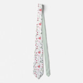 Rosa Wildblumen Boho trendy einzigartig Krawatte (Vorderseite)
