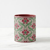 Rosa Wildblumen Damask Kaffee Tasse (Zentrum)