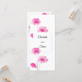 Rosa Wildblumen Karte (Vorderseite/Rückseite Beispiel)