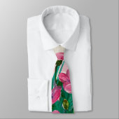 Rosa Wildblumen Krawatte (Gebunden)