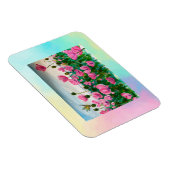 Rosa Wildblumen Magnet (Rechte Seite)