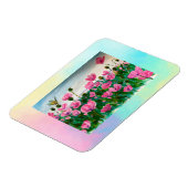 Rosa Wildblumen Magnet (Linke Seite)