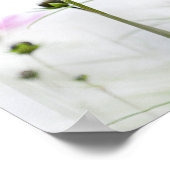 Rosa Wildblumen Poster (Ecke)