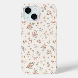 Rosa Wildblumen-Rosen-Schleifen-Muster-Handyhülle Case-Mate iPhone Hülle