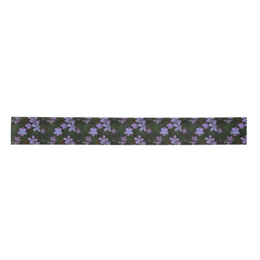 Rosa Wildblumen Satin Ribbon Satinband (Vorderseite)