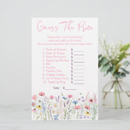 Rosa Wildblumen schätzen das Preisduschenspiel