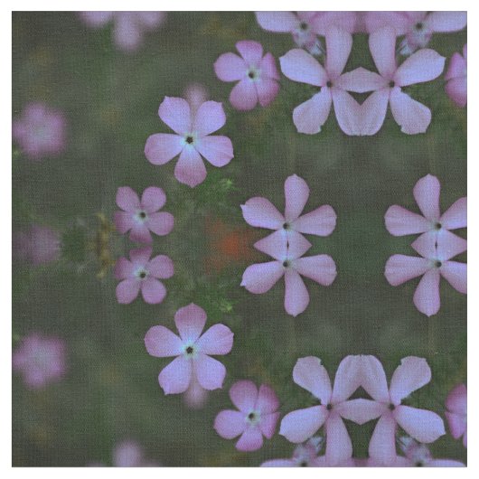 Rosa Wildblumen Stoff (Nahaufnahme)