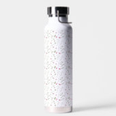 Rosa Wildblumen-Wasserfarbe Trinkflasche (Links)