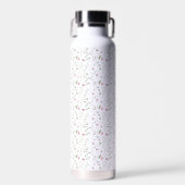 Rosa Wildblumen-Wasserfarbe Trinkflasche (Vorne)