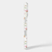 Rosa Wildblumen-Wasserfarben-Monogramm Case-Mate iPhone Hülle (Rückseite / Rechts)