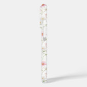 Rosa Wildblumen-Wasserfarben-Monogramm Case-Mate iPhone Hülle (Rückseite / Links)