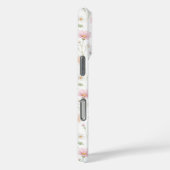 Rosa Wildblumen-Wasserfarben-Monogramm Case-Mate iPhone Hülle (Rückseite / Rechts)