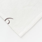 Rosa Wildblumen-weißes Baby-Monatsmeilenstein Fleecedecke (Ecke)