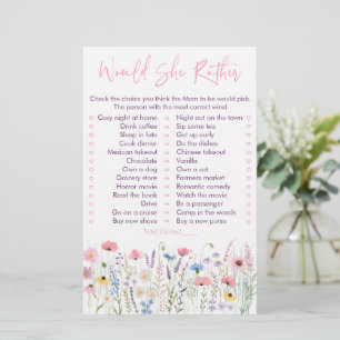 Rosa Wildblumen würden eher spielen
