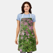 Rosa Wildblumengarten-Schürze Schürze (Getragen)